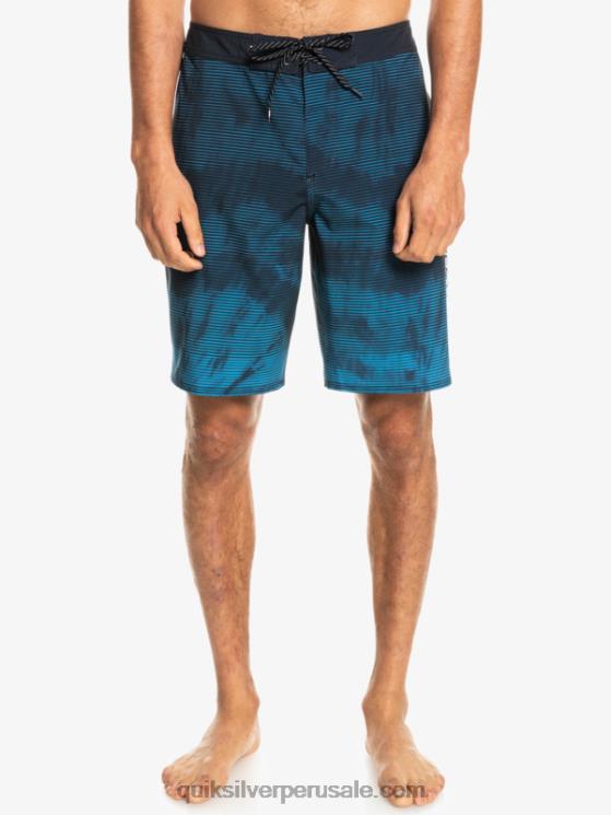 Quiksilver N8LNT1597 hombres negro surfsilk masivo 20 shorts de baño