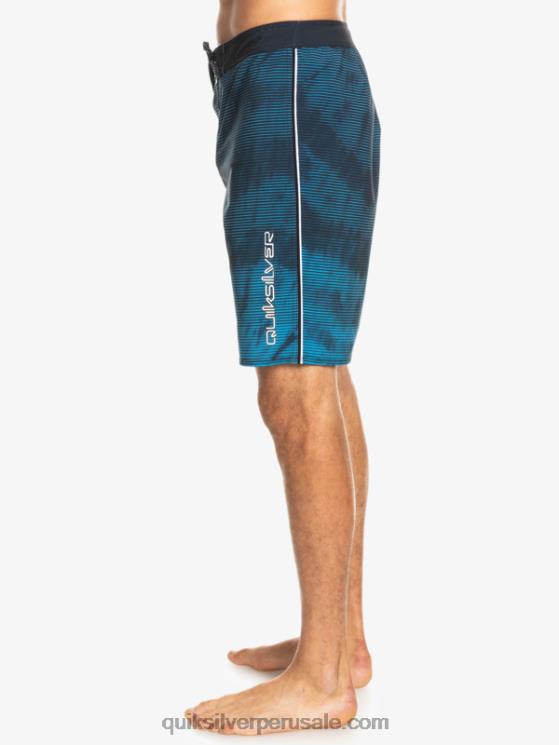 Quiksilver N8LNT1597 hombres negro surfsilk masivo 20 shorts de baño