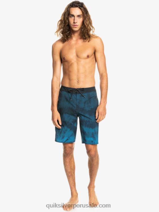 Quiksilver N8LNT1597 hombres negro surfsilk masivo 20 shorts de baño