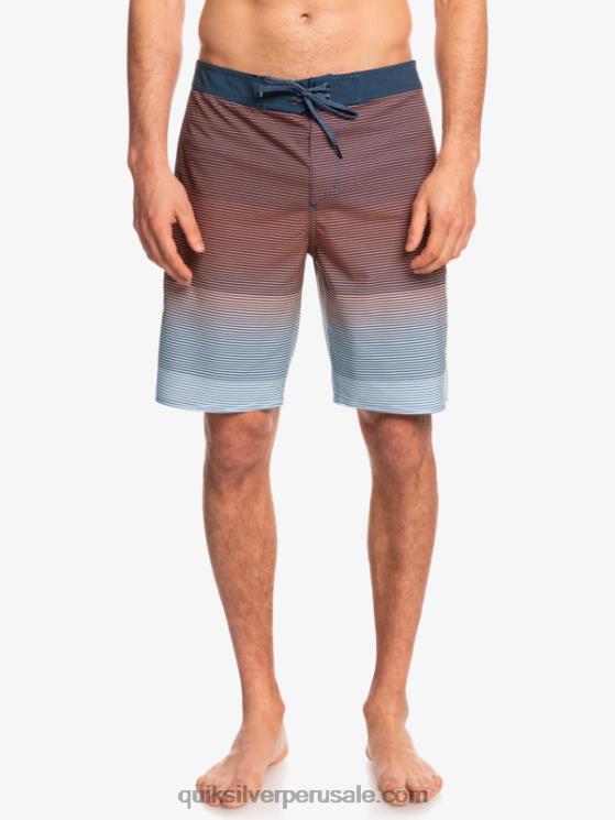 Quiksilver N8LNT1601 hombres insignias azules surfsilk masivo 20 shorts de baño