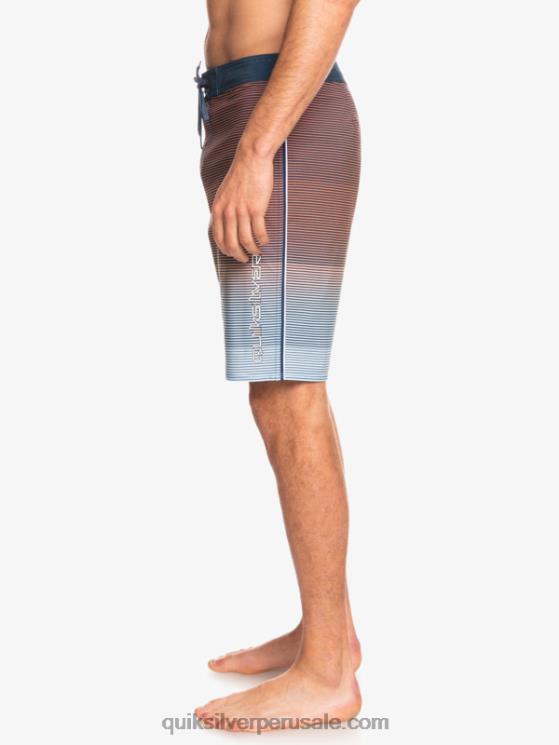 Quiksilver N8LNT1601 hombres insignias azules surfsilk masivo 20 shorts de baño