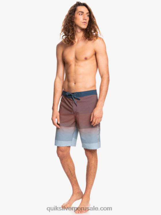 Quiksilver N8LNT1601 hombres insignias azules surfsilk masivo 20 shorts de baño