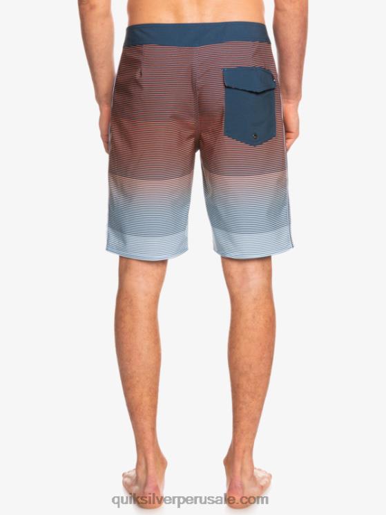 Quiksilver N8LNT1601 hombres insignias azules surfsilk masivo 20 shorts de baño