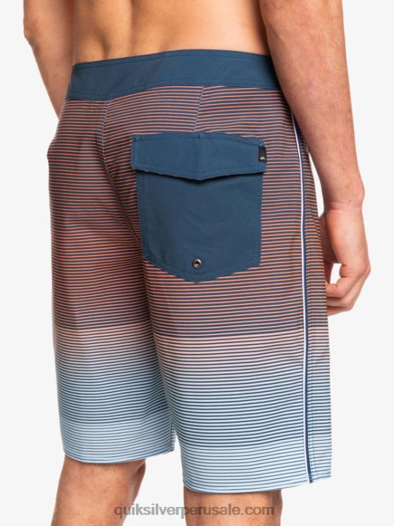 Quiksilver N8LNT1601 hombres insignias azules surfsilk masivo 20 shorts de baño