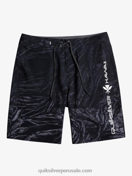 Quiksilver N8LNT1608 hombres negro surfsilk hawaii homegrown faded 20 boardshorts