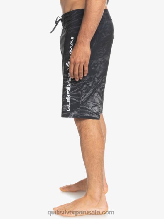 Quiksilver N8LNT1608 hombres negro surfsilk hawaii homegrown faded 20 boardshorts