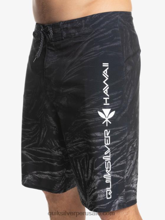 Quiksilver N8LNT1608 hombres negro surfsilk hawaii homegrown faded 20 boardshorts
