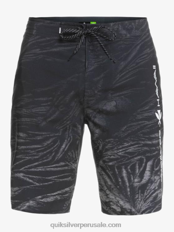 Quiksilver N8LNT1608 hombres negro surfsilk hawaii homegrown faded 20 boardshorts