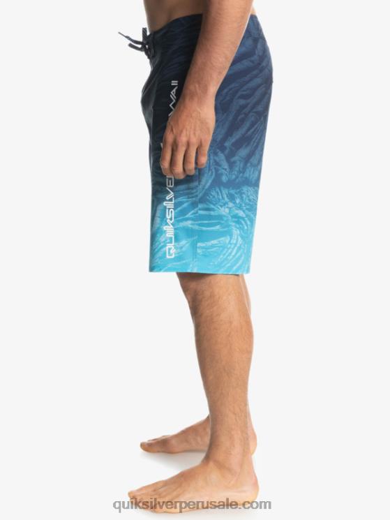 Quiksilver N8LNT1609 hombres insignias azules surfsilk hawaii homegrown faded 20 boardshorts