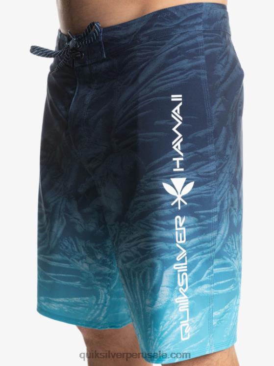 Quiksilver N8LNT1609 hombres insignias azules surfsilk hawaii homegrown faded 20 boardshorts