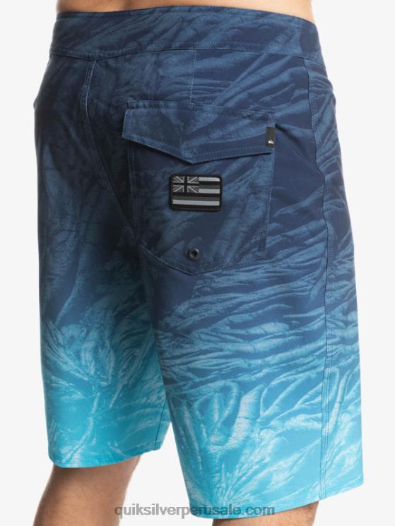 Quiksilver N8LNT1609 hombres insignias azules surfsilk hawaii homegrown faded 20 boardshorts