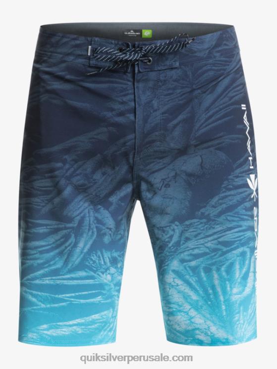 Quiksilver N8LNT1609 hombres insignias azules surfsilk hawaii homegrown faded 20 boardshorts