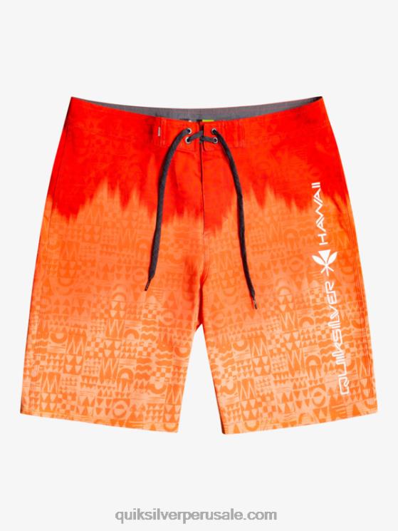 Quiksilver N8LNT1610 hombres rojo de alto riesgo surfsilk hawaii homegrown faded 20 boardshorts