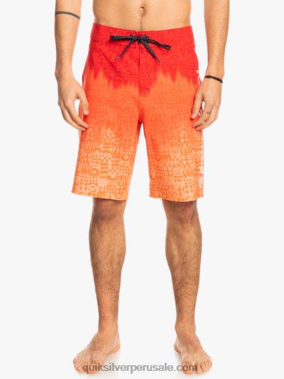 Quiksilver N8LNT1610 hombres rojo de alto riesgo surfsilk hawaii homegrown faded 20 boardshorts