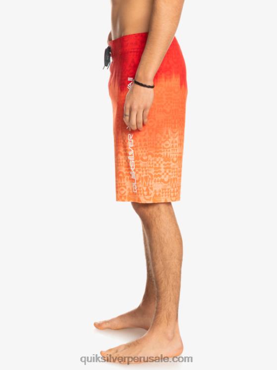 Quiksilver N8LNT1610 hombres rojo de alto riesgo surfsilk hawaii homegrown faded 20 boardshorts