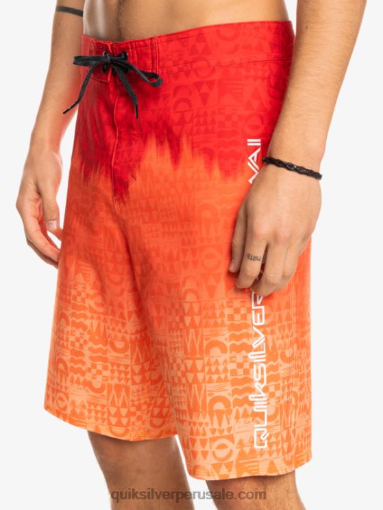 Quiksilver N8LNT1610 hombres rojo de alto riesgo surfsilk hawaii homegrown faded 20 boardshorts