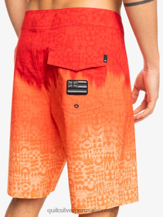 Quiksilver N8LNT1610 hombres rojo de alto riesgo surfsilk hawaii homegrown faded 20 boardshorts