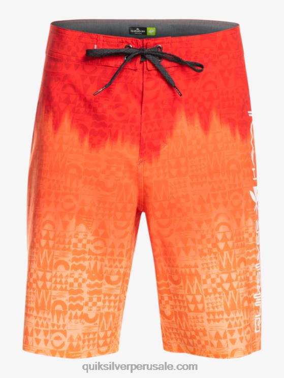 Quiksilver N8LNT1610 hombres rojo de alto riesgo surfsilk hawaii homegrown faded 20 boardshorts