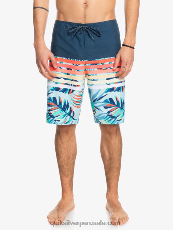 Quiksilver N8LNT1616 hombres insignias azules shorts de playa daily swell vision 20