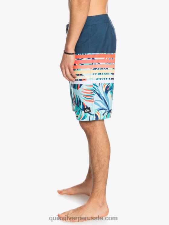 Quiksilver N8LNT1616 hombres insignias azules shorts de playa daily swell vision 20