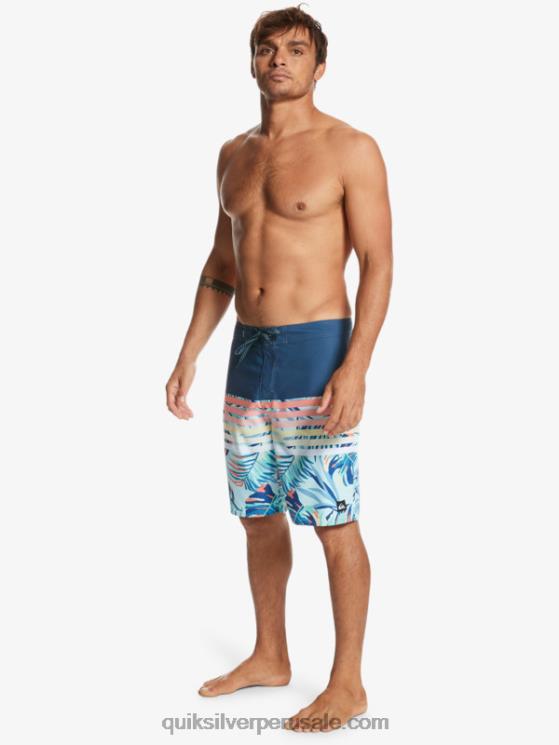 Quiksilver N8LNT1616 hombres insignias azules shorts de playa daily swell vision 20