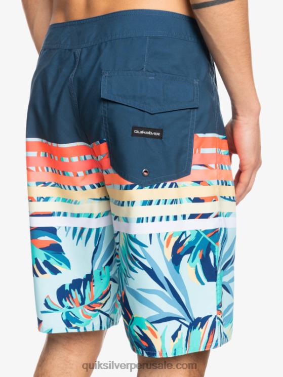 Quiksilver N8LNT1616 hombres insignias azules shorts de playa daily swell vision 20