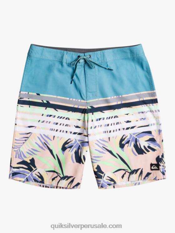 Quiksilver N8LNT1617 hombres delph azul shorts de playa daily swell vision 20