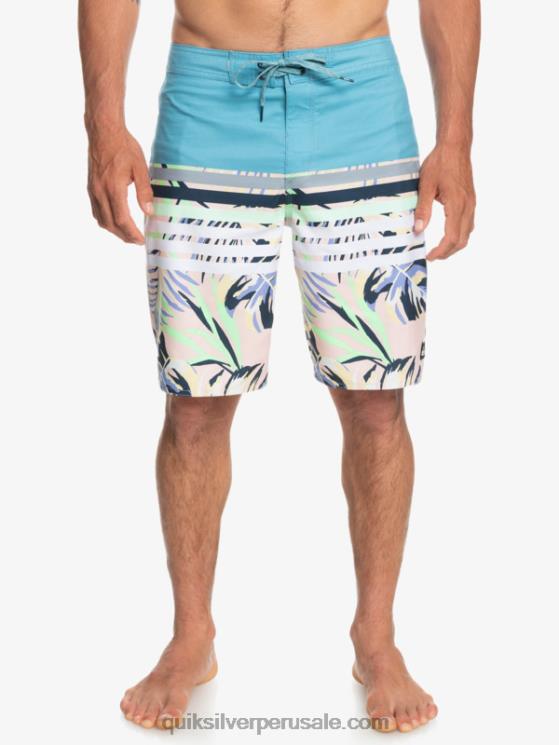 Quiksilver N8LNT1617 hombres delph azul shorts de playa daily swell vision 20