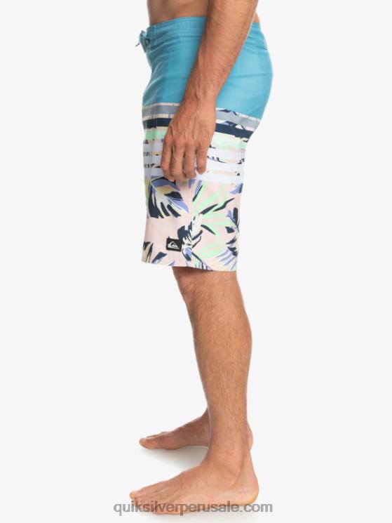 Quiksilver N8LNT1617 hombres delph azul shorts de playa daily swell vision 20