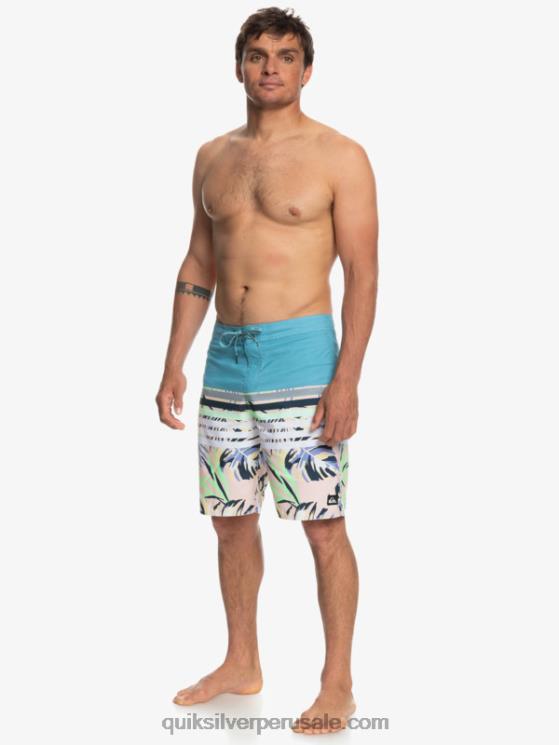 Quiksilver N8LNT1617 hombres delph azul shorts de playa daily swell vision 20