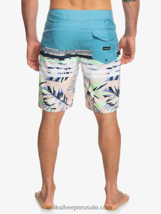 Quiksilver N8LNT1617 hombres delph azul shorts de playa daily swell vision 20