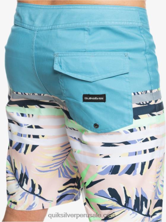Quiksilver N8LNT1617 hombres delph azul shorts de playa daily swell vision 20