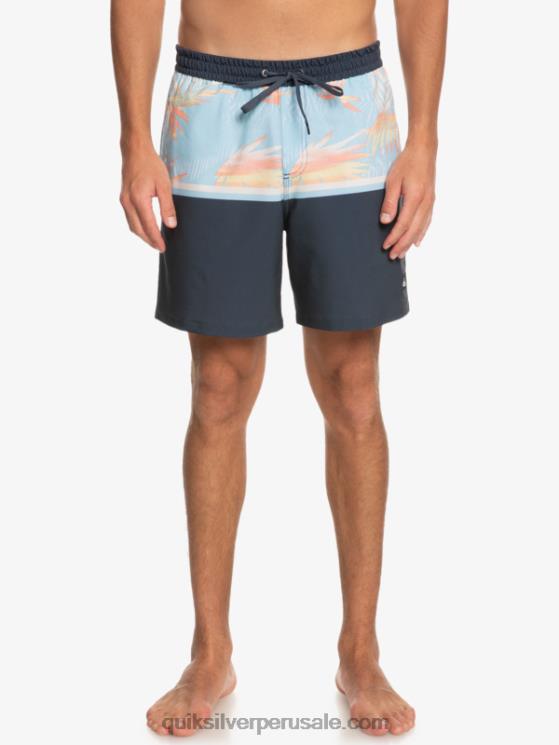 Quiksilver N8LNT1636 hombres azul marino medianoche surfsilk division 17 voleas