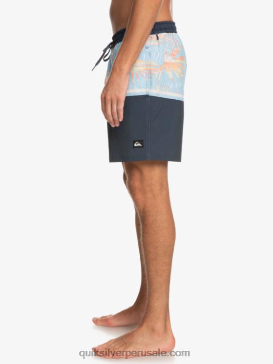 Quiksilver N8LNT1636 hombres azul marino medianoche surfsilk division 17 voleas