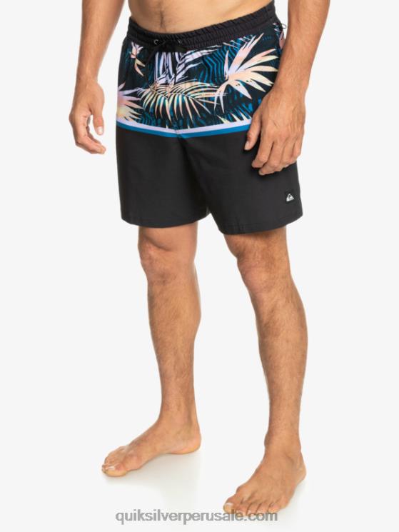 Quiksilver N8LNT1637 hombres negro surfsilk division 17 voleas
