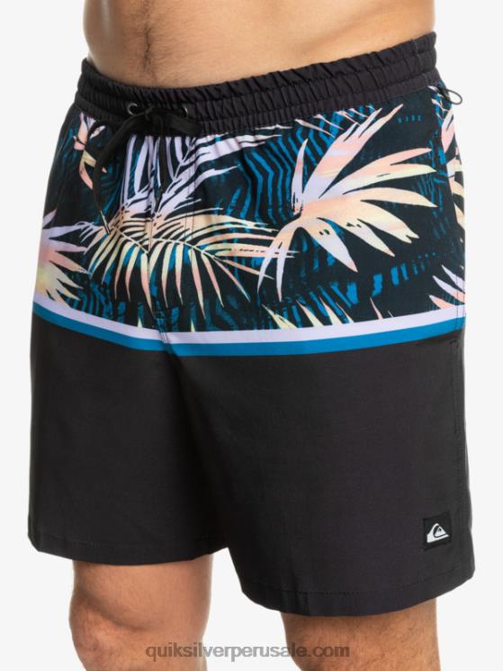 Quiksilver N8LNT1637 hombres negro surfsilk division 17 voleas