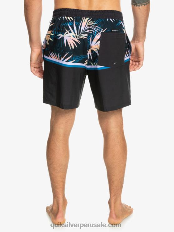 Quiksilver N8LNT1637 hombres negro surfsilk division 17 voleas