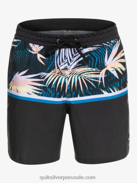 Quiksilver N8LNT1637 hombres negro surfsilk division 17 voleas
