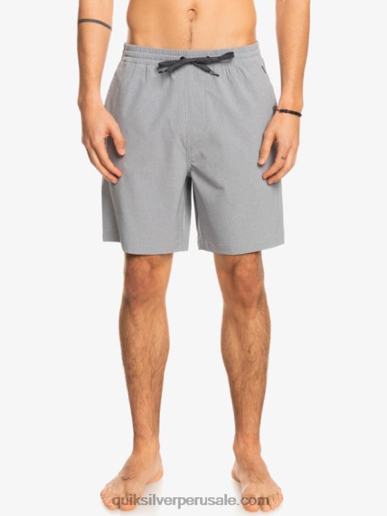Quiksilver N8LNT1662 hombres aguanieve Pantalón corto híbrido anfibio 18 jaspeado elástico