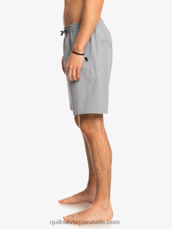 Quiksilver N8LNT1662 hombres aguanieve Pantalón corto híbrido anfibio 18 jaspeado elástico