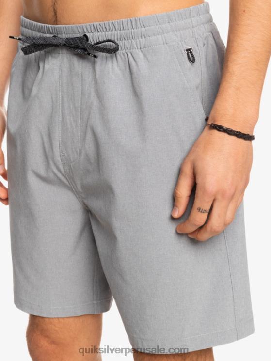 Quiksilver N8LNT1662 hombres aguanieve Pantalón corto híbrido anfibio 18 jaspeado elástico