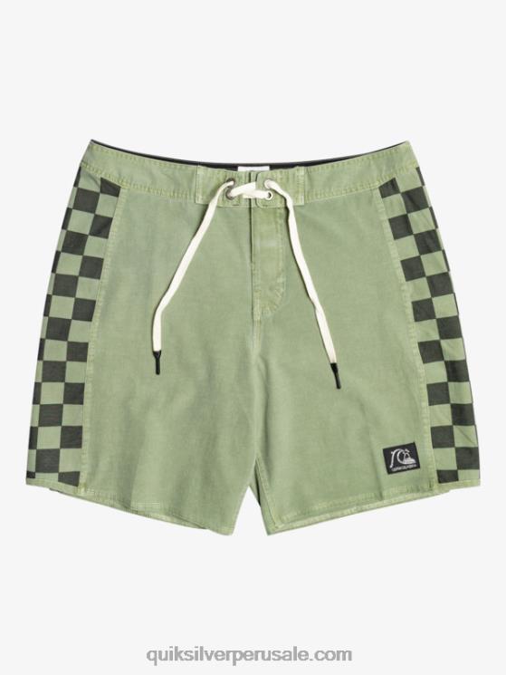 Quiksilver N8LNT1672 hombres tomillo shorts de playa de cáñamo estirados con arco original lavado 18