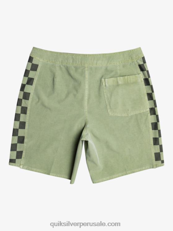 Quiksilver N8LNT1672 hombres tomillo shorts de playa de cáñamo estirados con arco original lavado 18