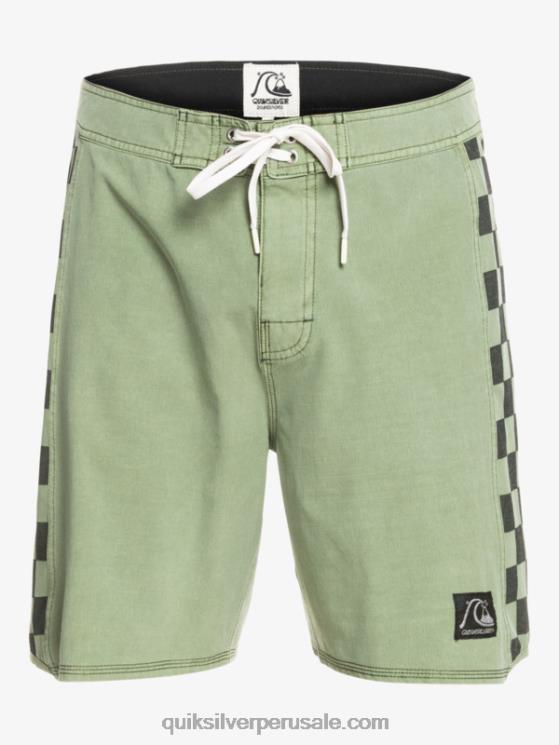 Quiksilver N8LNT1672 hombres tomillo shorts de playa de cáñamo estirados con arco original lavado 18