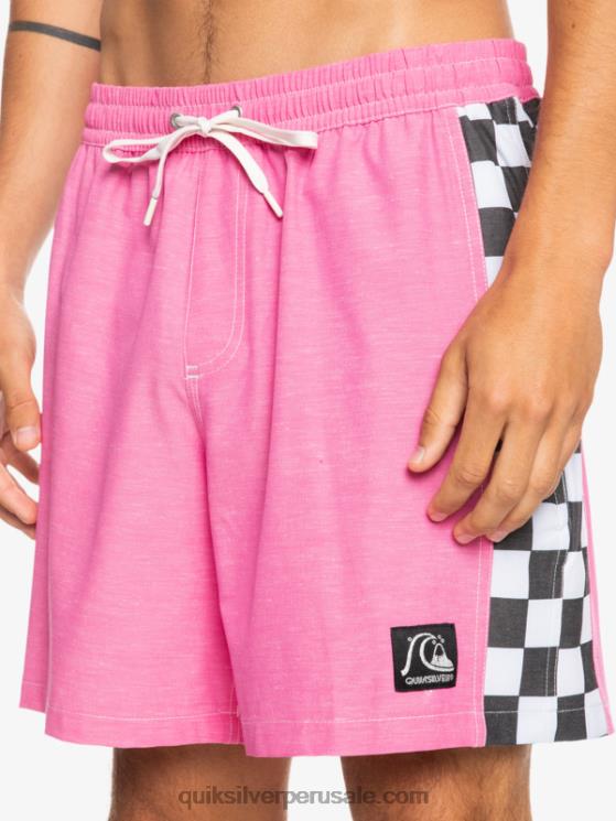 Quiksilver N8LNT1673 hombres Rosa impactante Hempstretch arco original 17 voleas