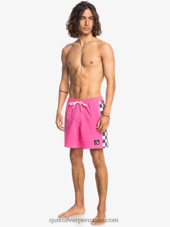 Quiksilver N8LNT1673 hombres Rosa impactante Hempstretch arco original 17 voleas