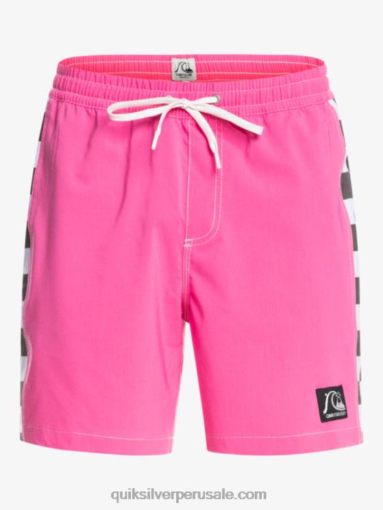 Quiksilver N8LNT1673 hombres Rosa impactante Hempstretch arco original 17 voleas