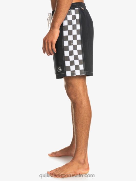 Quiksilver N8LNT1674 hombres negro Hempstretch arco original 17 voleas