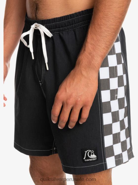 Quiksilver N8LNT1674 hombres negro Hempstretch arco original 17 voleas