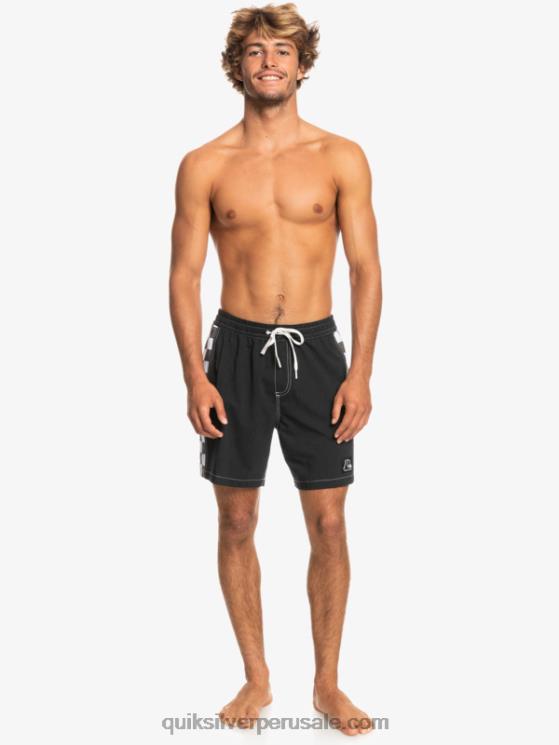 Quiksilver N8LNT1674 hombres negro Hempstretch arco original 17 voleas